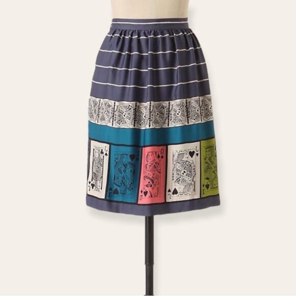 NWT Anthropologie Edmé & Esyllte Pinochle Card Skirt - Picture 9 of 9